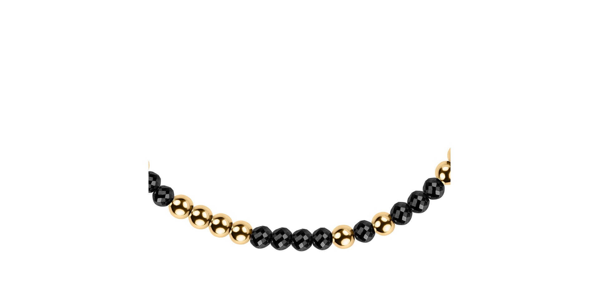 Bracelet with black diamonds Marbles Mood