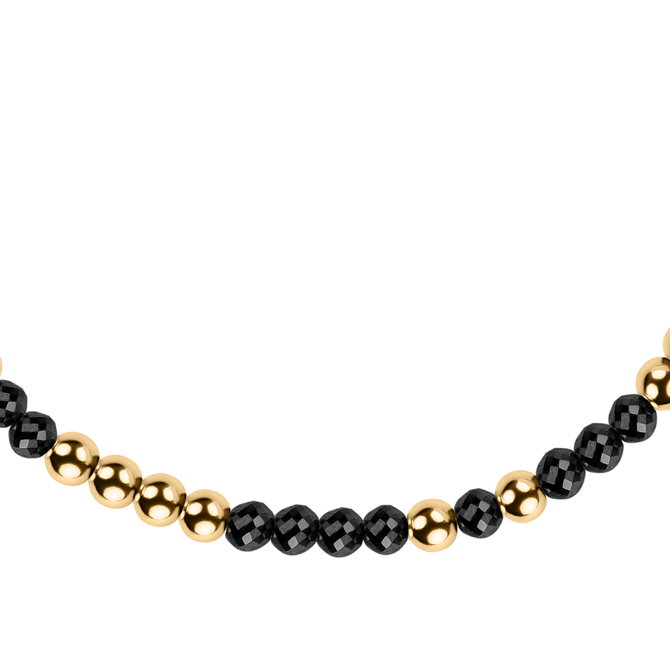 Bracelet with black diamonds Marbles Mood