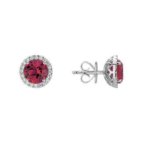 Diamond earrings with Tourmaline Eternal Sunshine