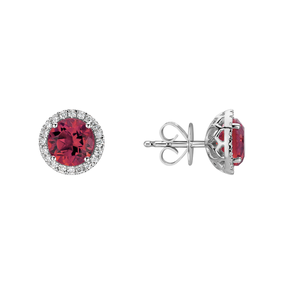 Diamond earrings with Tourmaline Eternal Sunshine