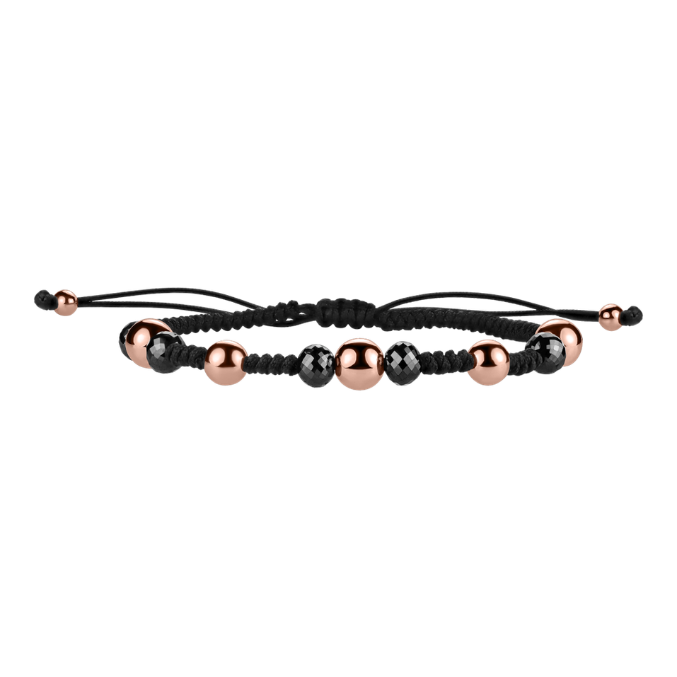Bracelet with black diamonds Mirror Balls