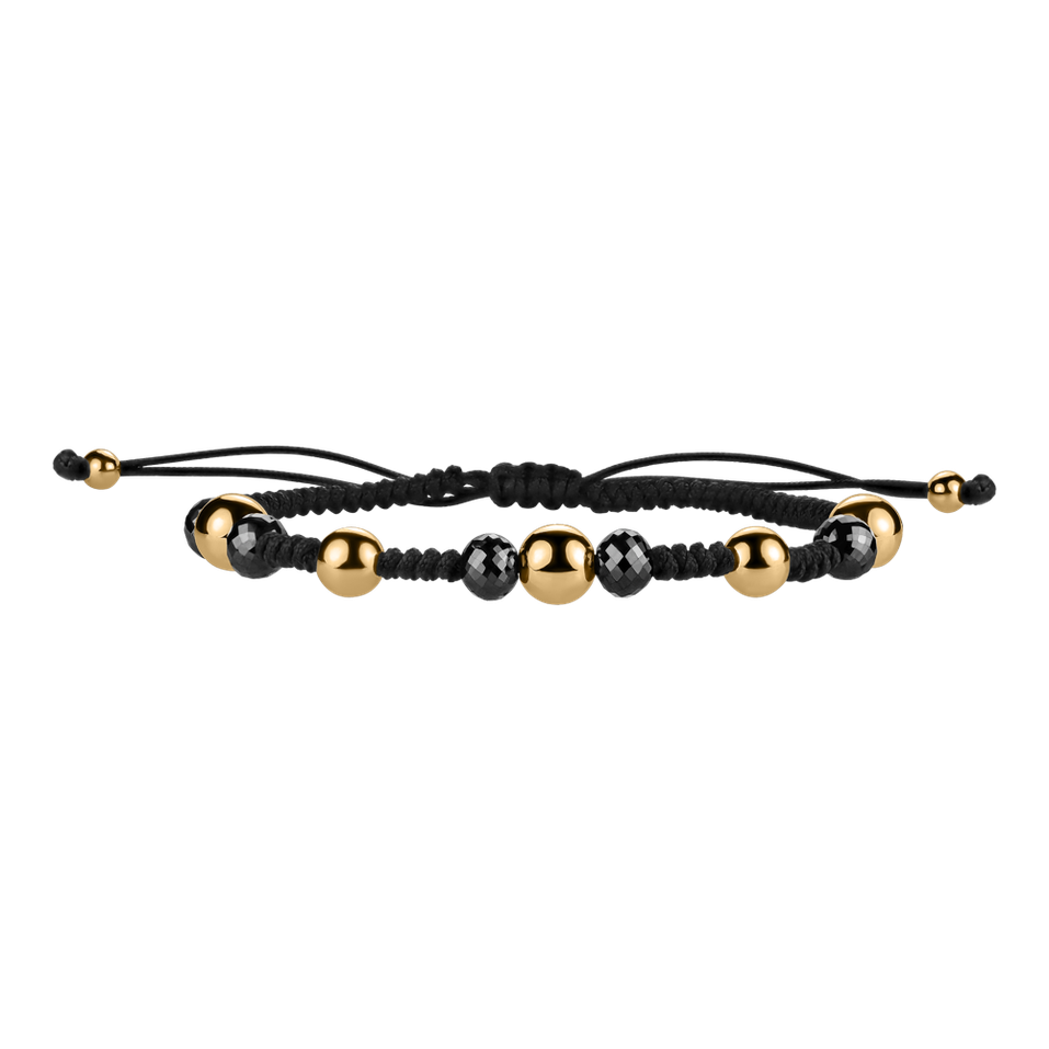 Bracelet with black diamonds Mirror Balls