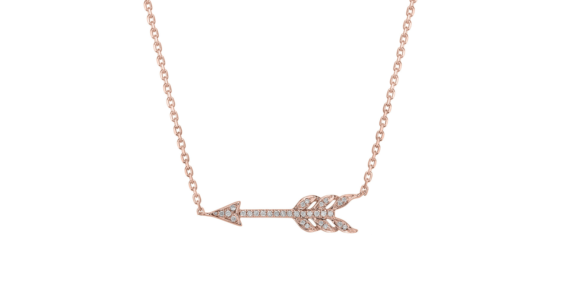 Diamond necklace Glittering Arrow