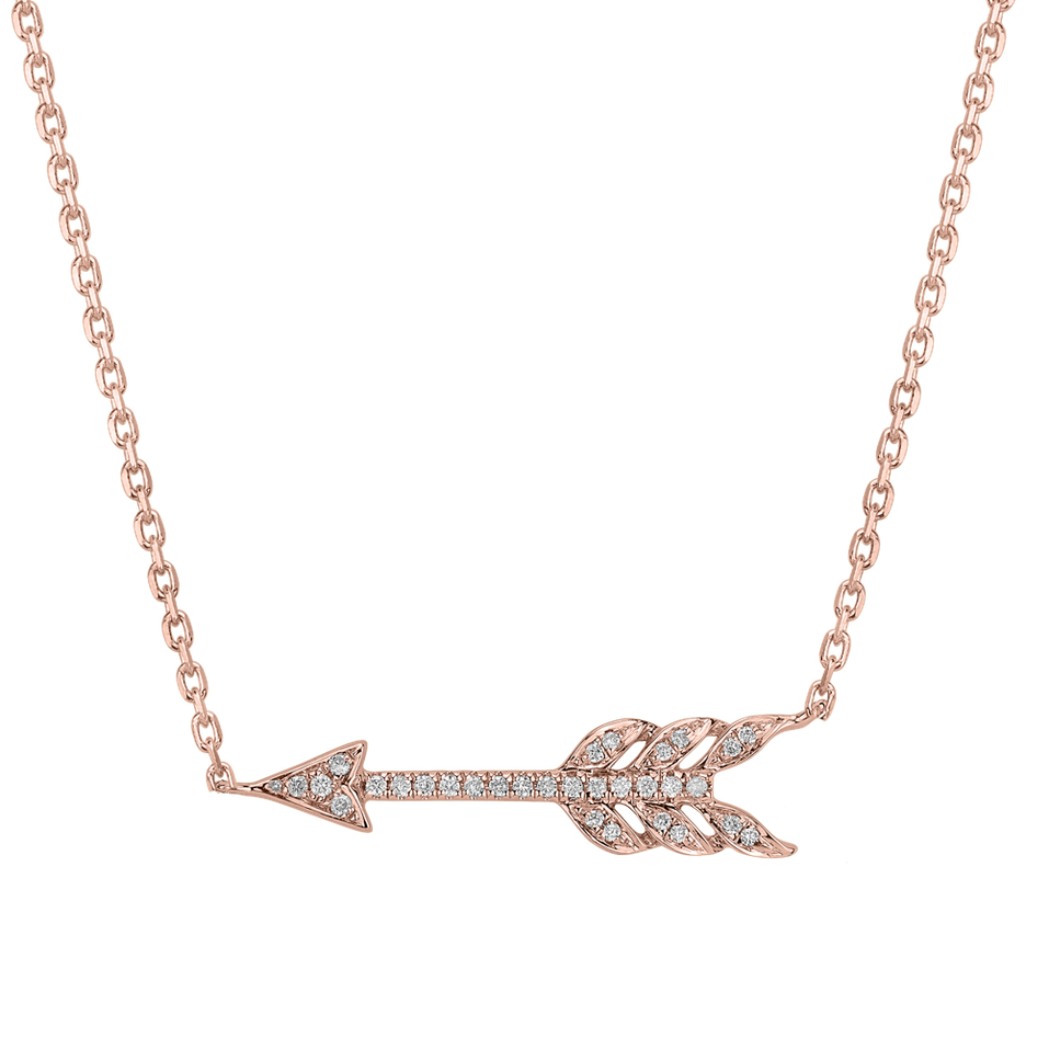 Diamond necklace Glittering Arrow
