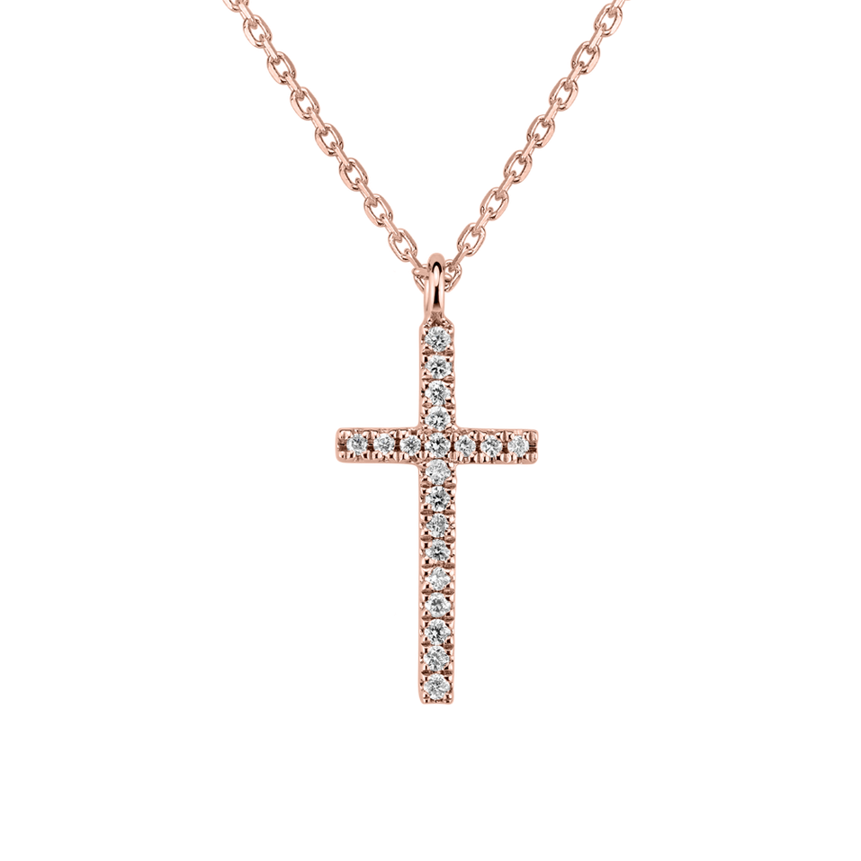 Diamond necklace Shimmering Cross
