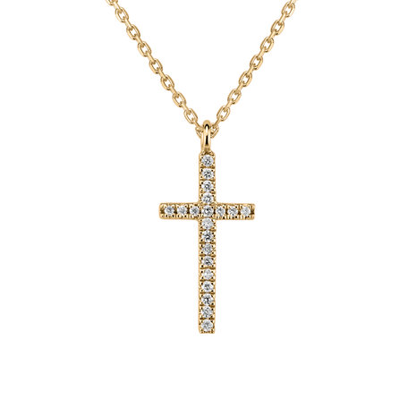 Diamond necklace Shimmering Cross