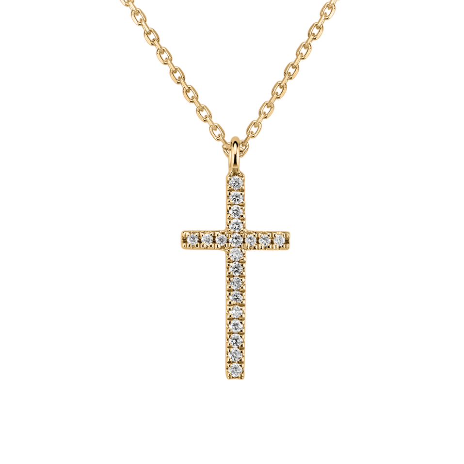 Diamond necklace Shimmering Cross