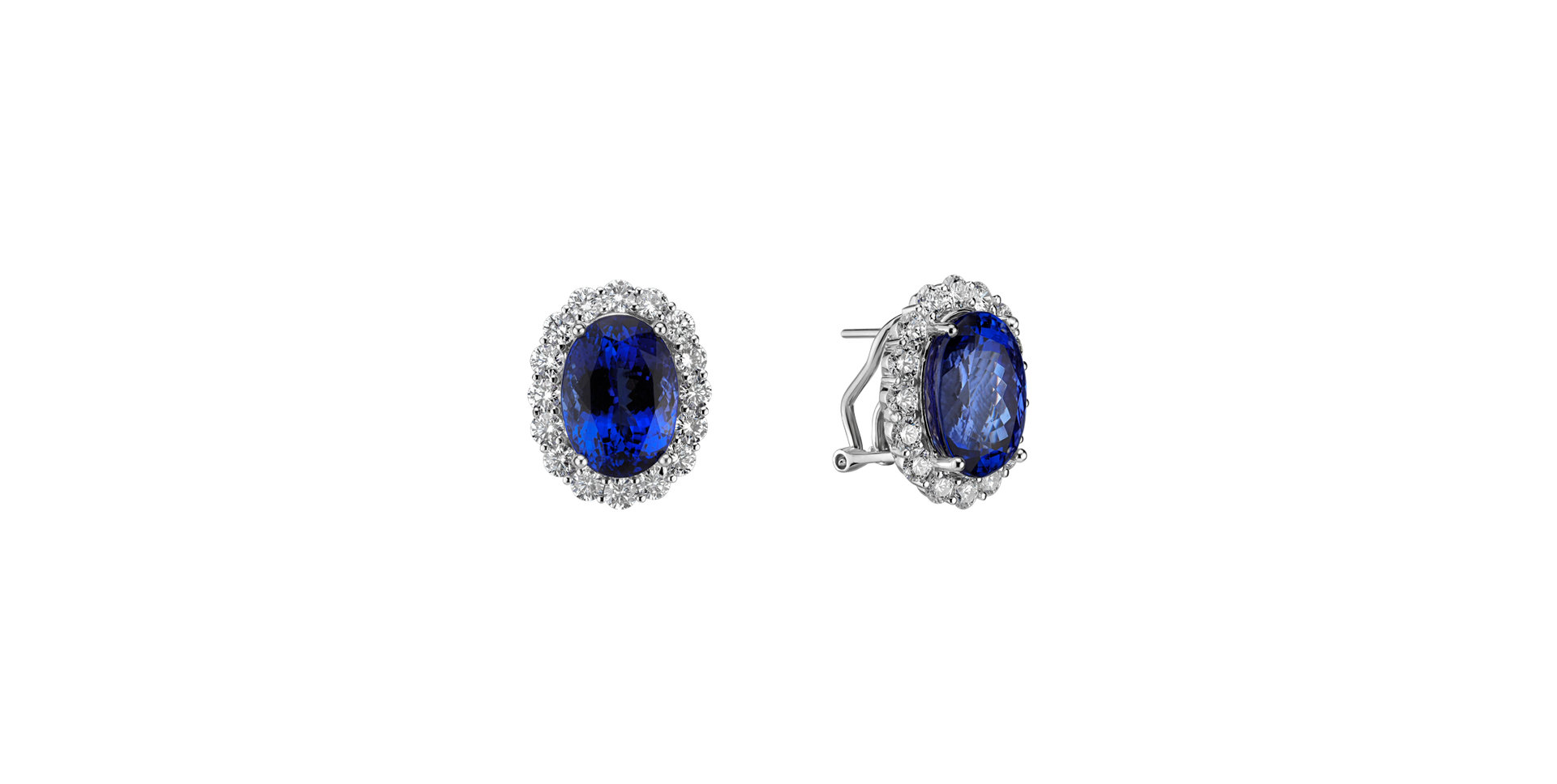 Diamond earrings with Tanzanite Tanzania Symphony