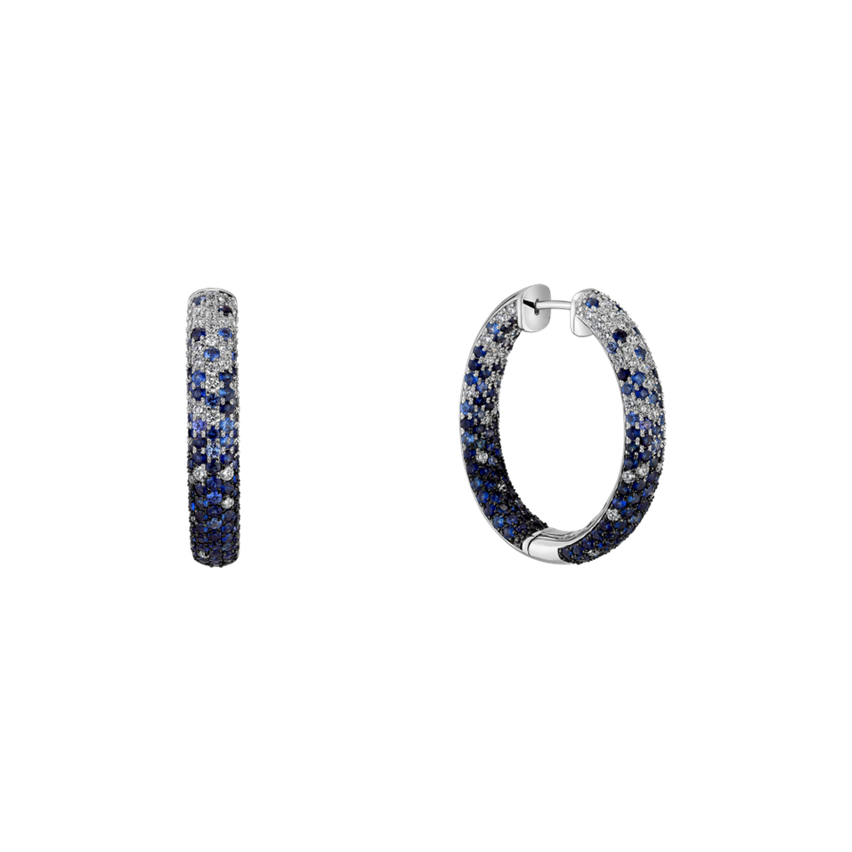 Diamond earrings and Sapphire Everything you Want