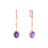 Diamond earrings with Amethyst Giulia3