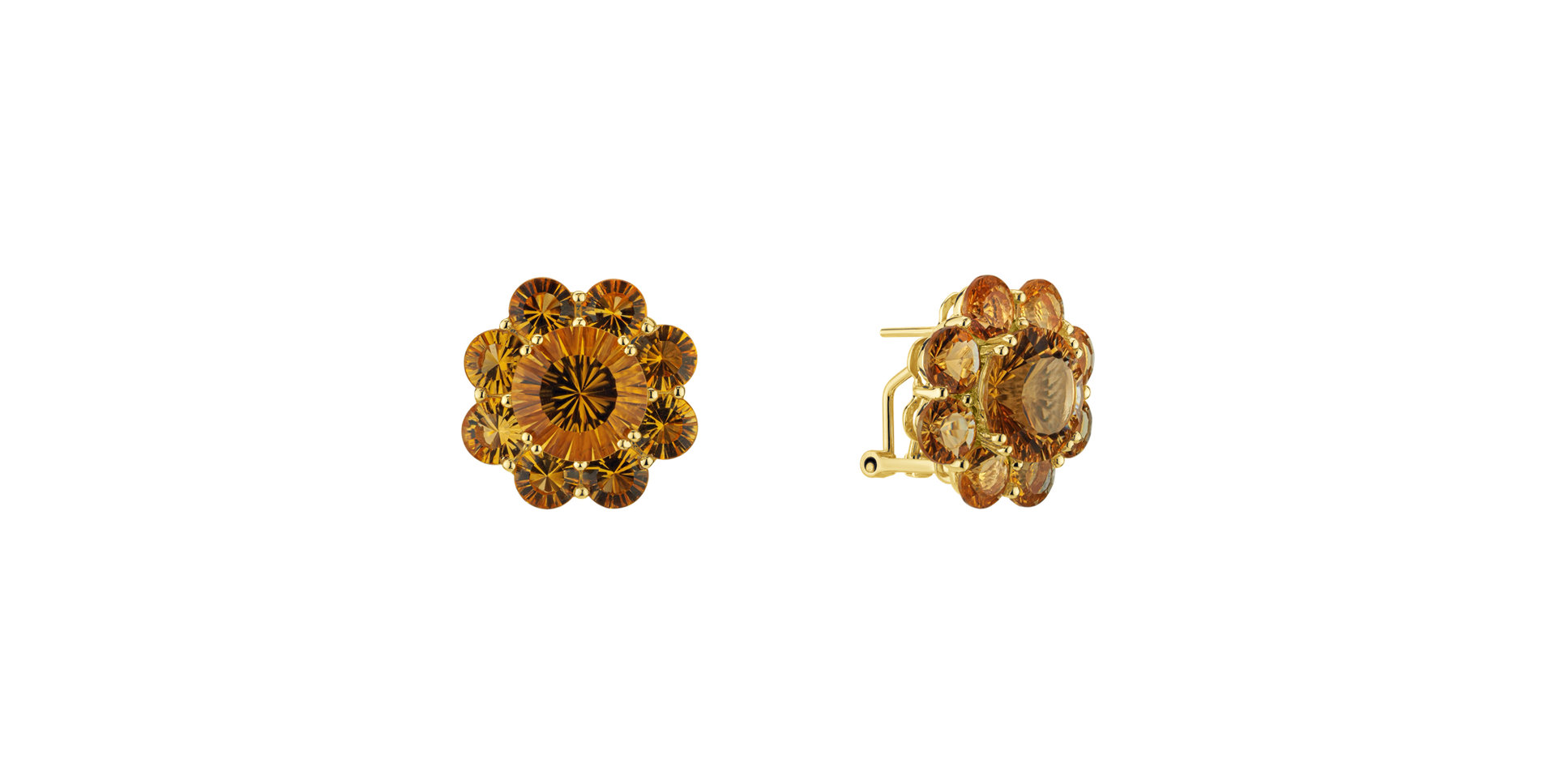 Earrings with Citrine Premiere Column