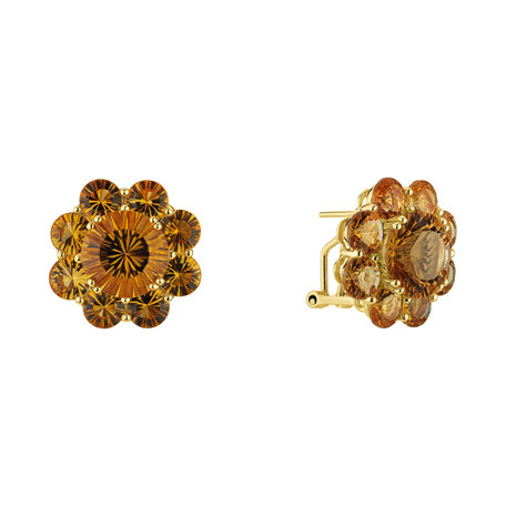 Earrings with Citrine Premiere Column