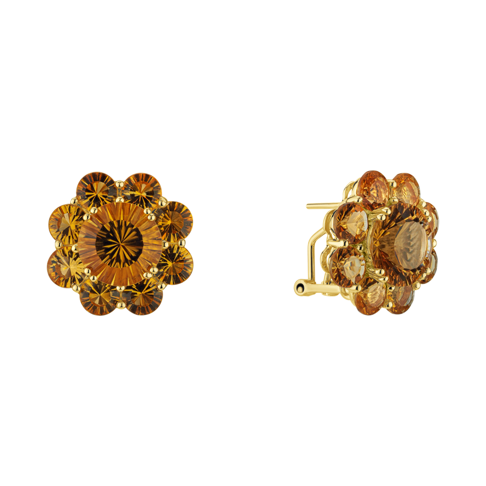 Earrings with Citrine Premiere Column