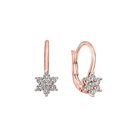 Diamond earrings Magic Snowflakes