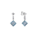 Diamond earrings with Aquamarine Aqua Rhombus3