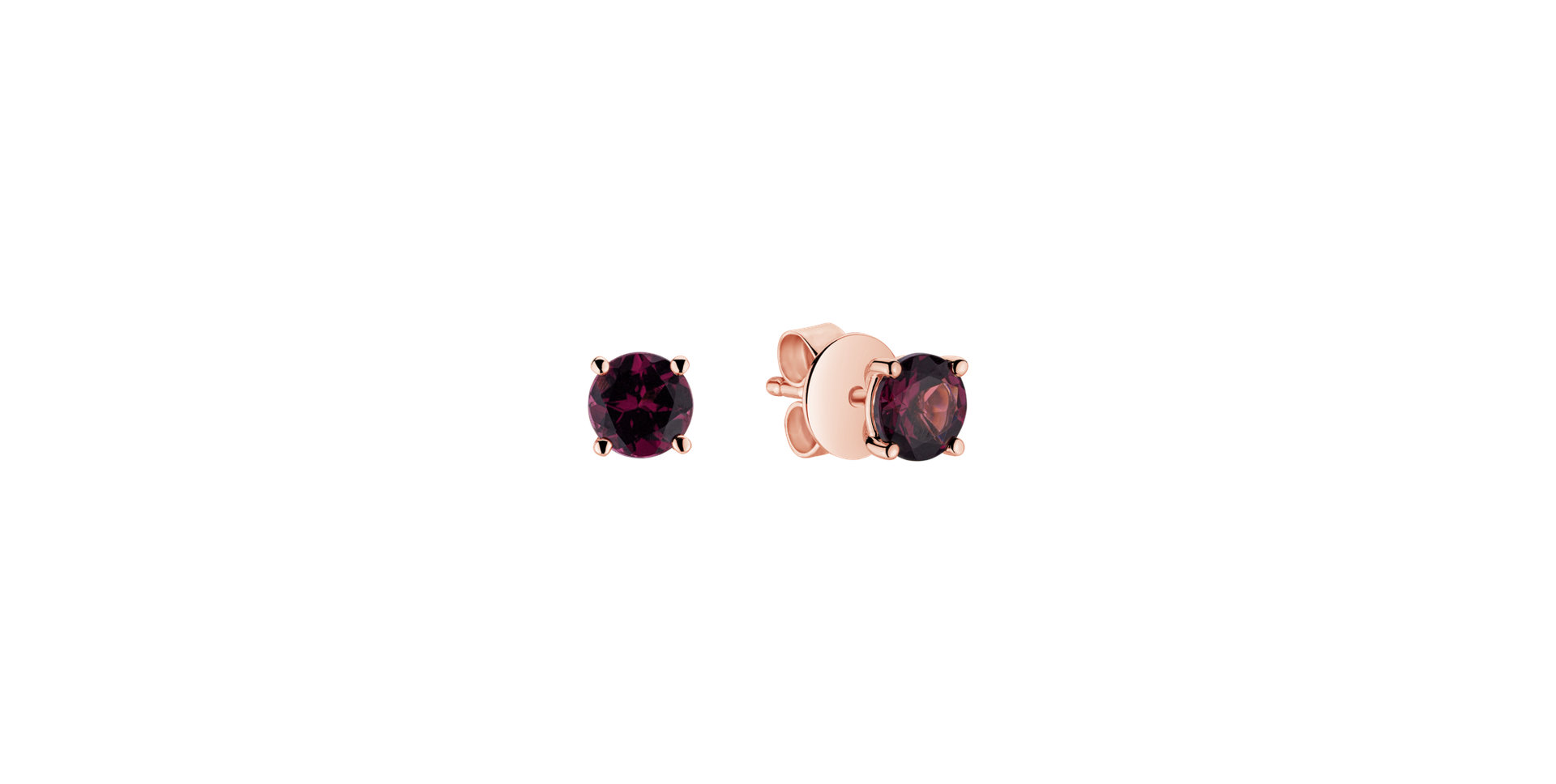 Earrings with Rhodolite Virginia Sparkle