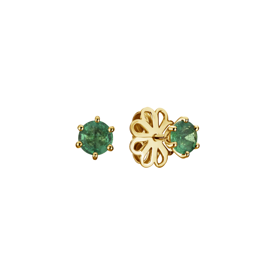 Earrings with Emerald Vesper Romance