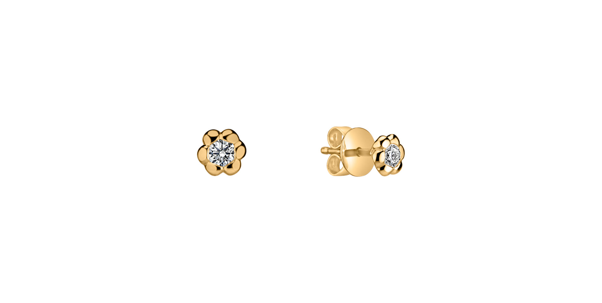 Diamond earrings Blooming Love