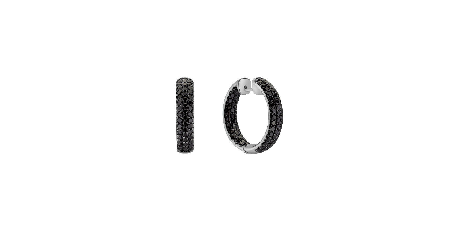 Earrings with black diamonds Aristocratic Taste