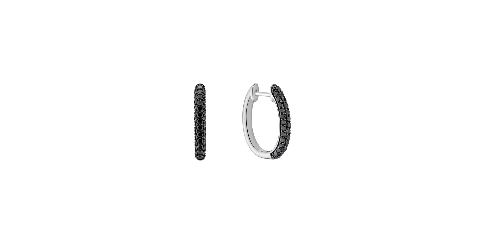 Earrings with black diamonds Grandiose Dew