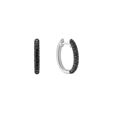 Earrings with black diamonds Grandiose Dew