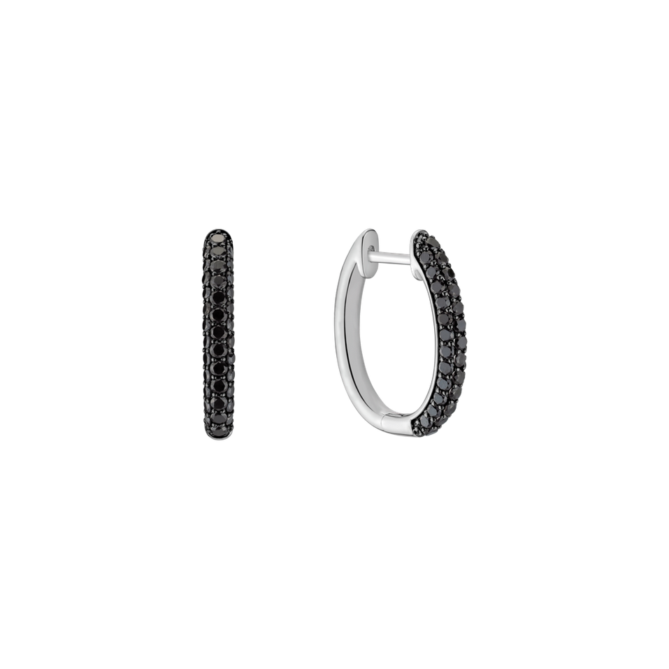 Earrings with black diamonds Grandiose Dew