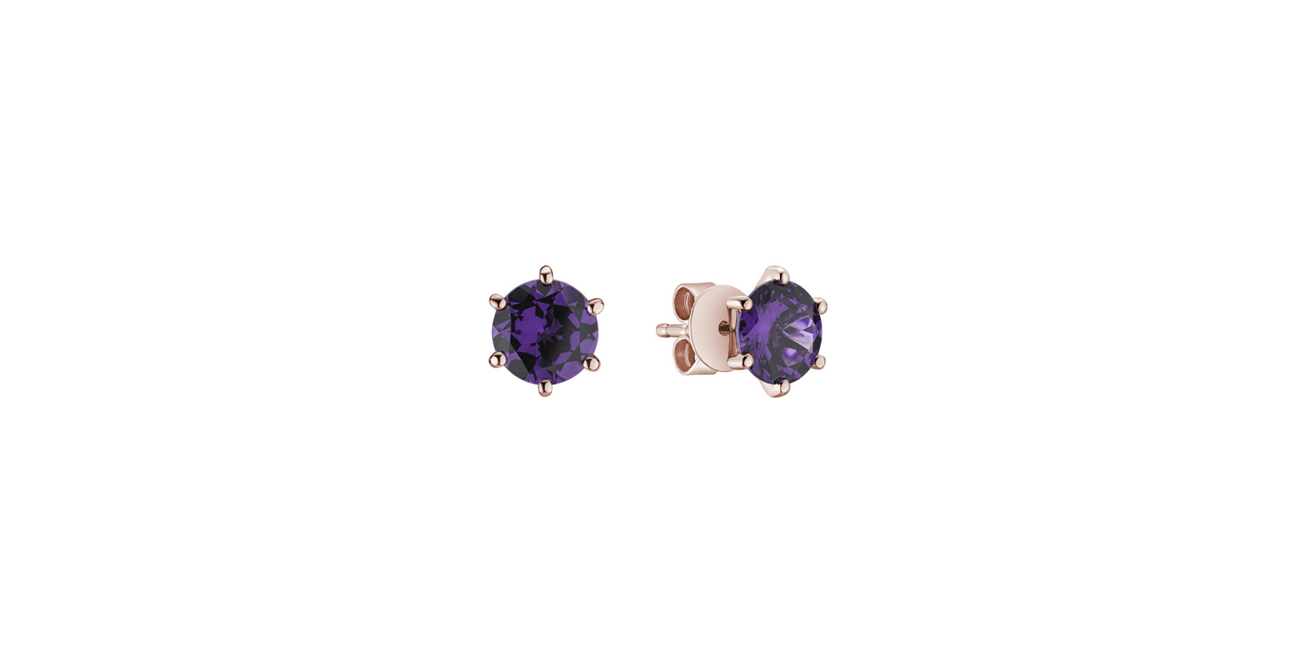 Earrings with Amethyst Vesper Romance