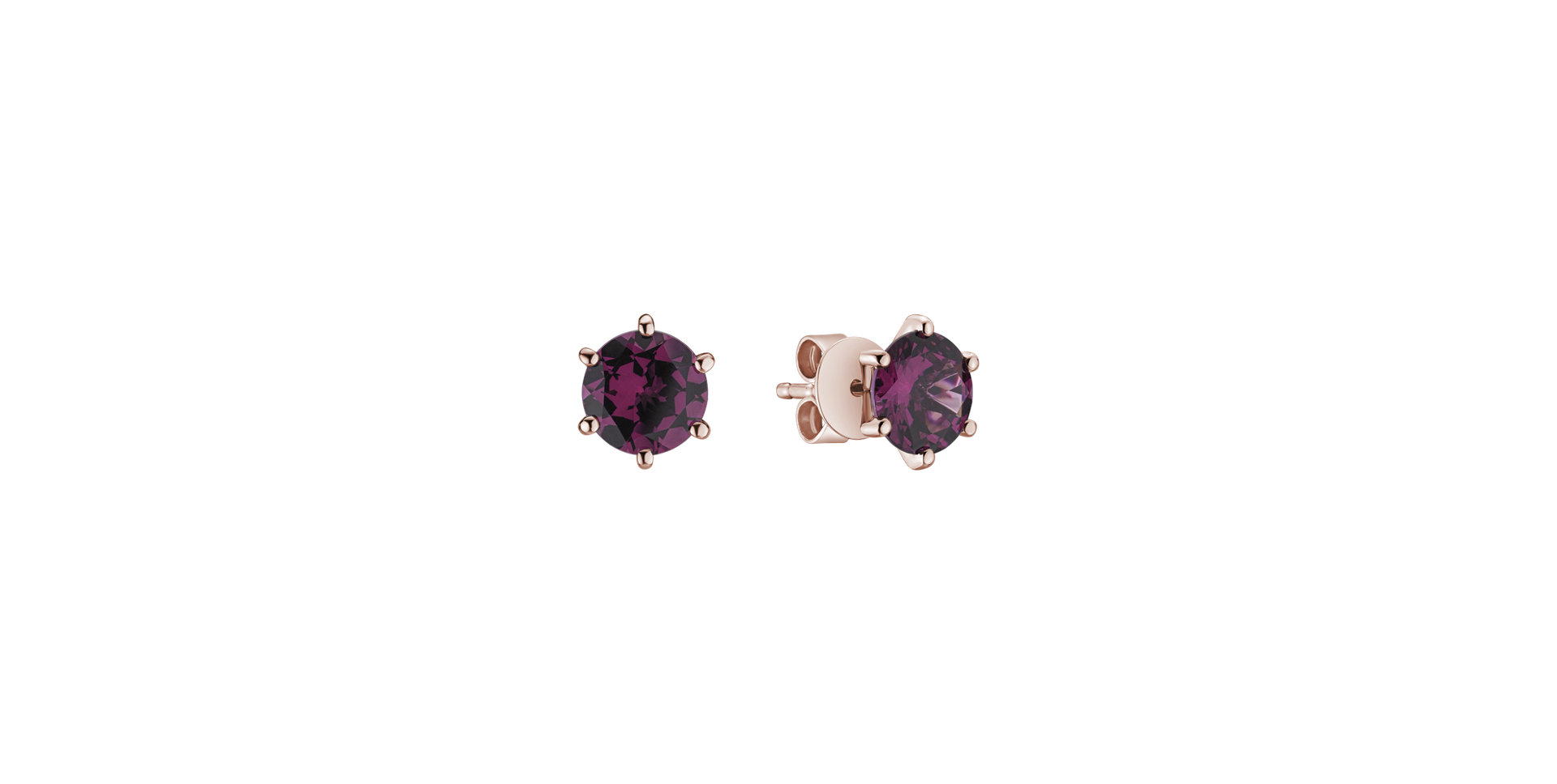 Earrings with Rhodolite Vesper Romance