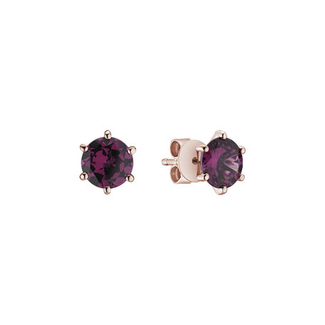 Earrings with Rhodolite Vesper Romance