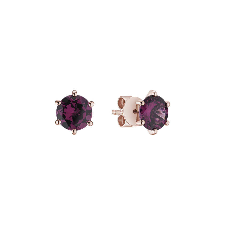 Earrings with Rhodolite Vesper Romance