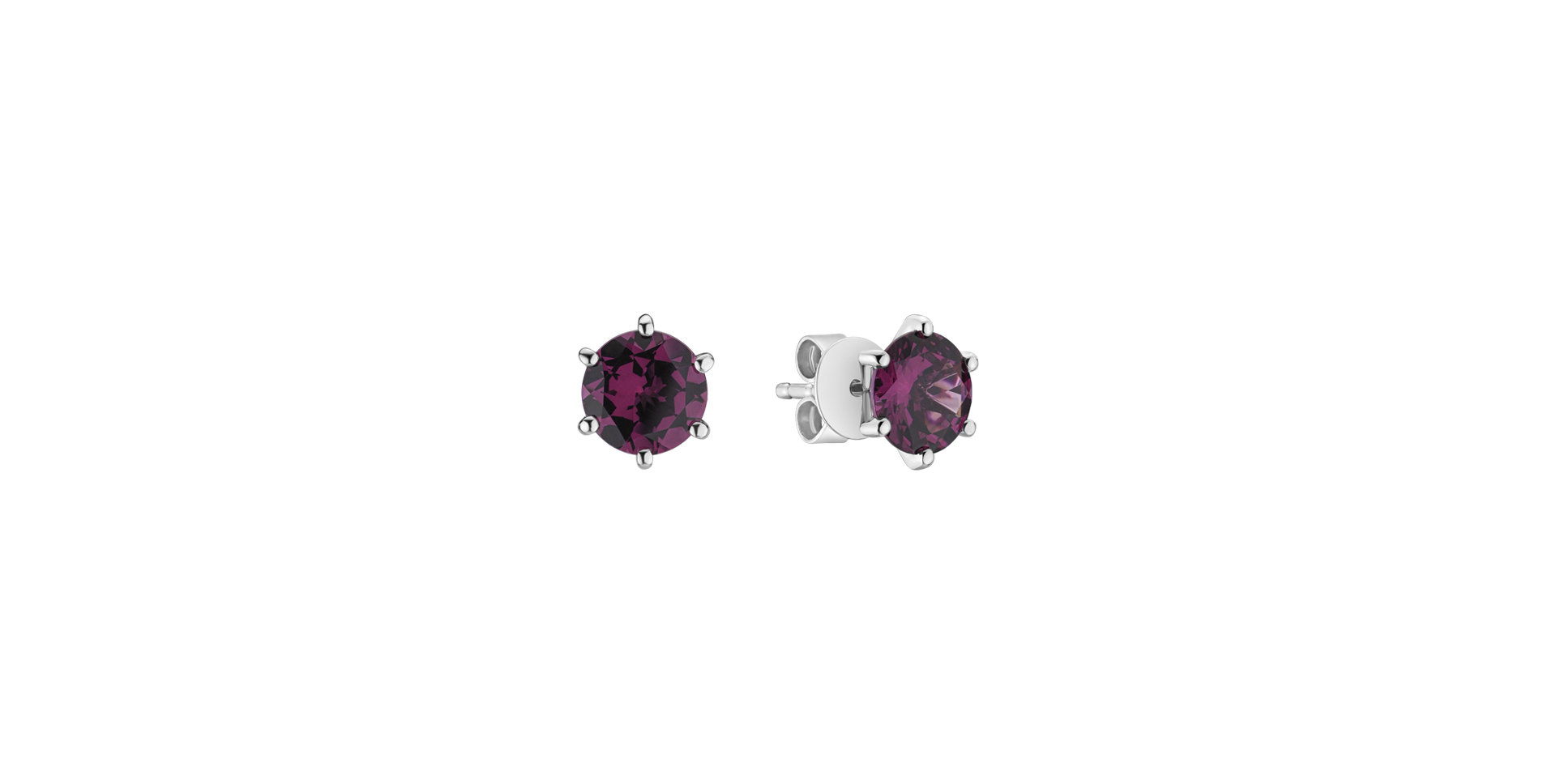 Earrings with Rhodolite Vesper Romance