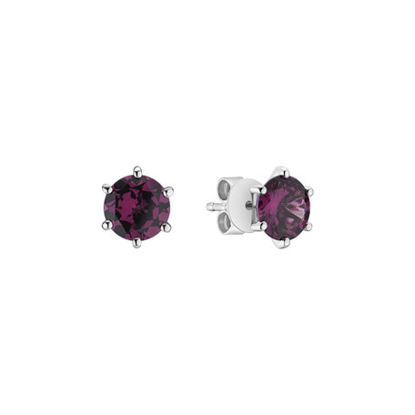 Earrings with Rhodolite Vesper Romance
