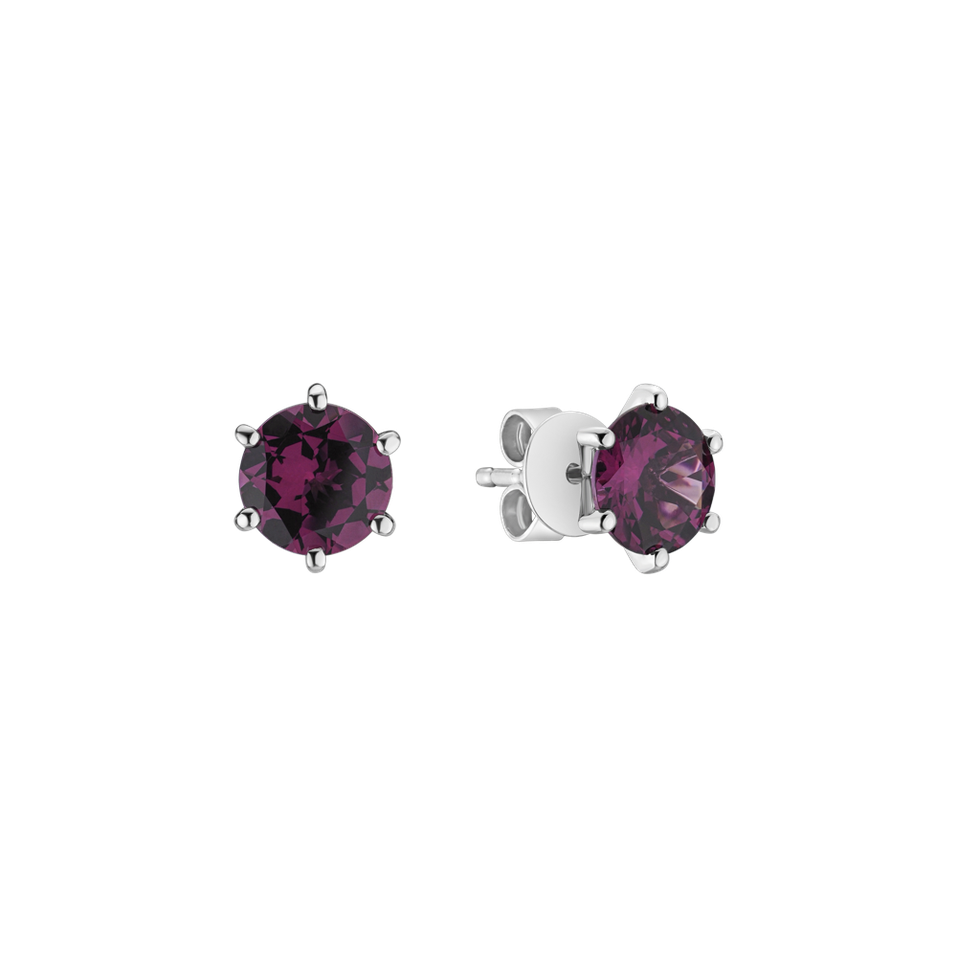 Earrings with Rhodolite Vesper Romance