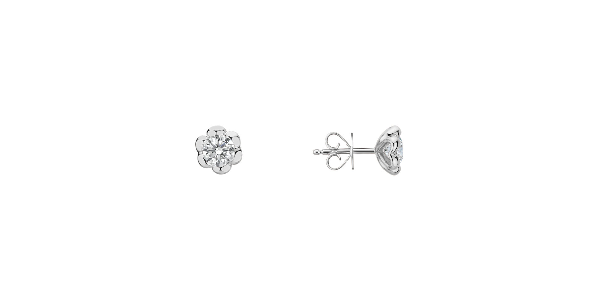 Diamond earrings Blooming Love