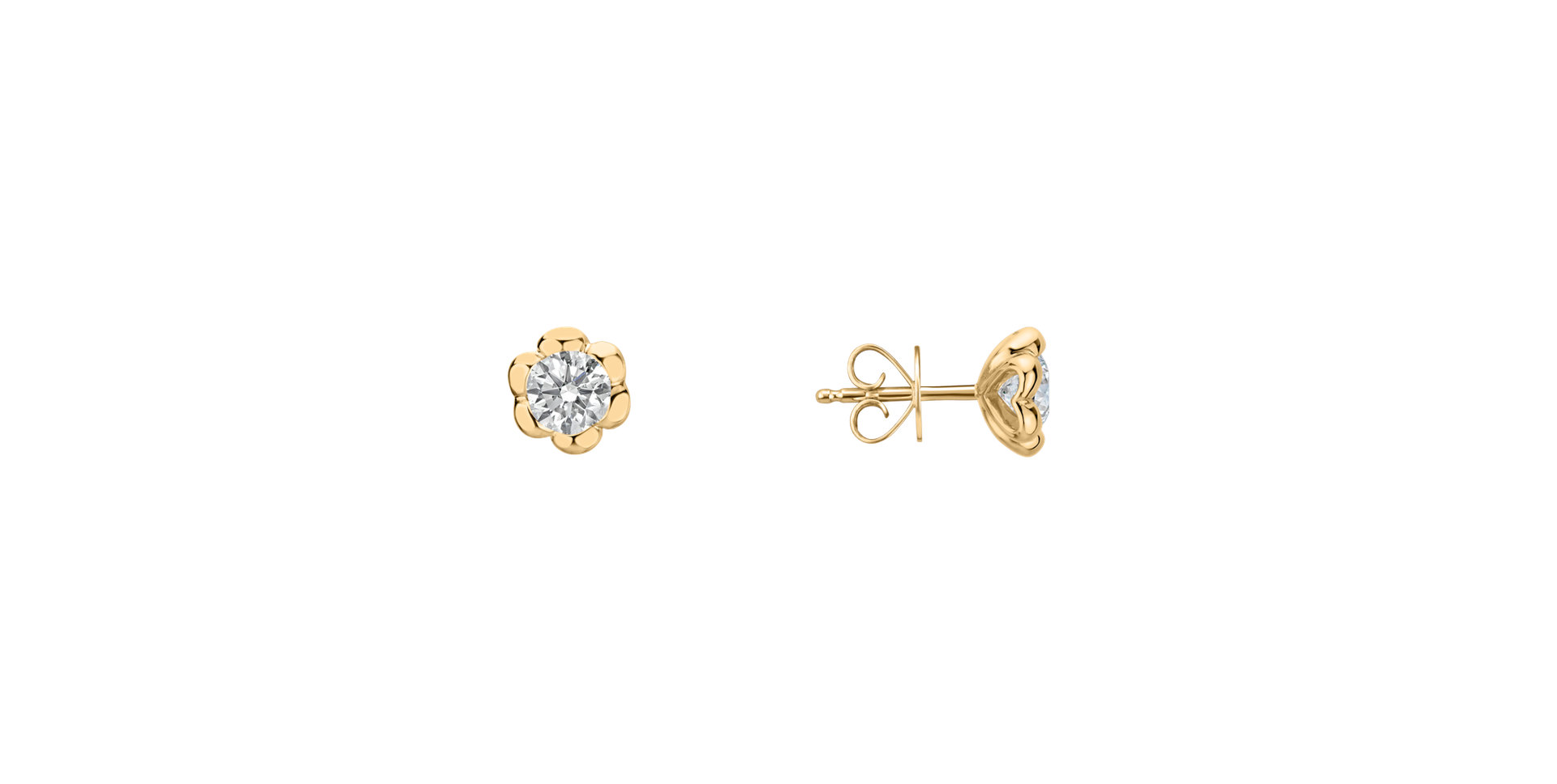 Diamond earrings Blooming Love