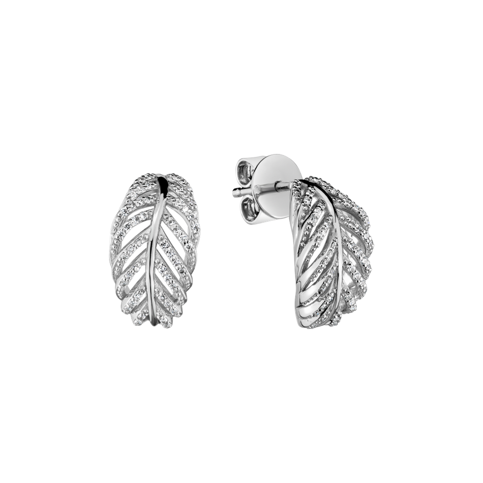 Diamond earrings Feather of Heaven