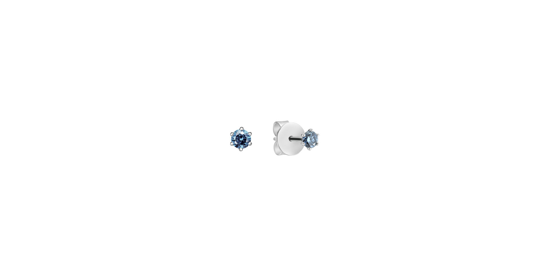 Earrings with blue diamonds Vesper Romance