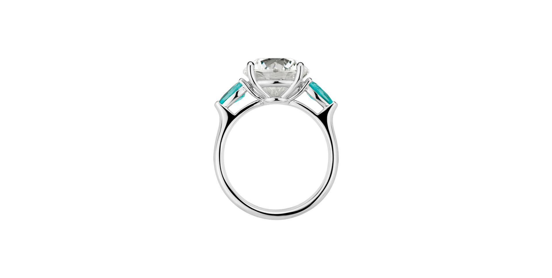 Diamond ring with Paraiba The Enlightened