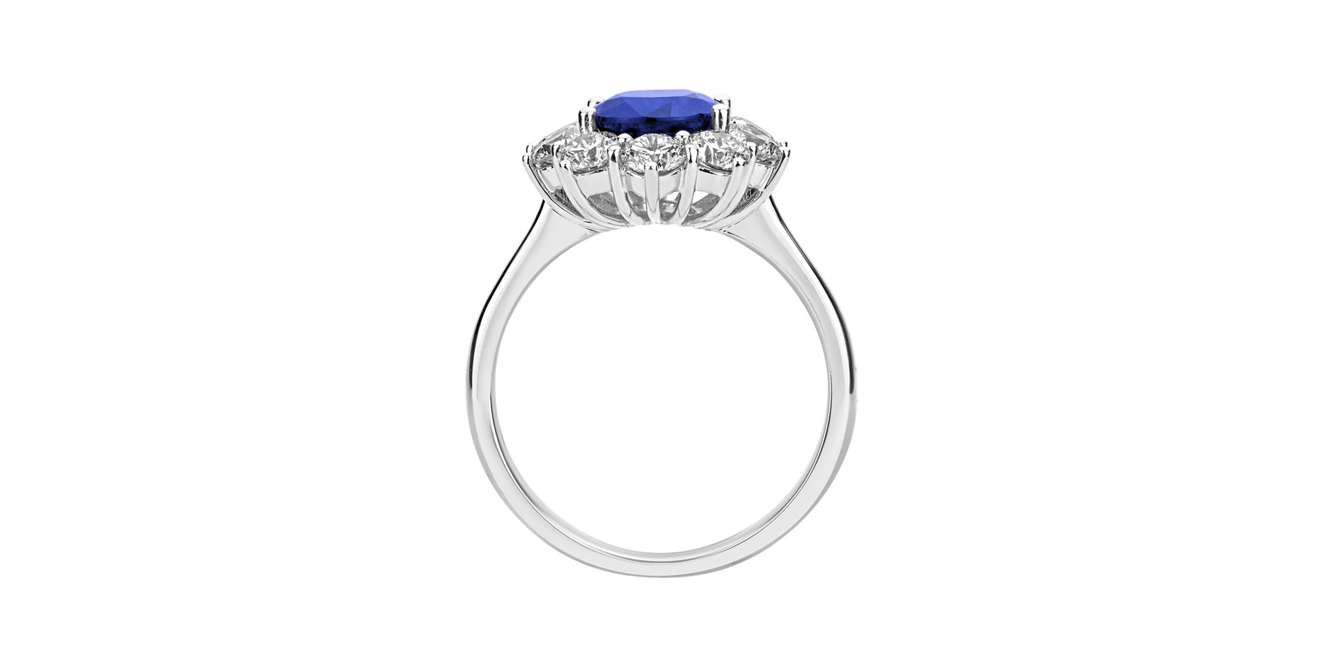 Diamond ring with Tanzanite Sky Goddess