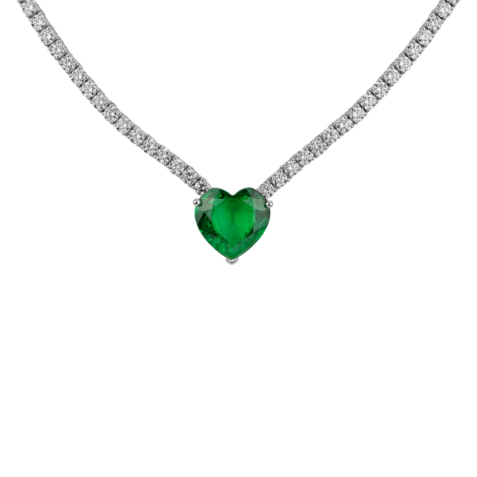 Diamond necklace with Emerald Gremory