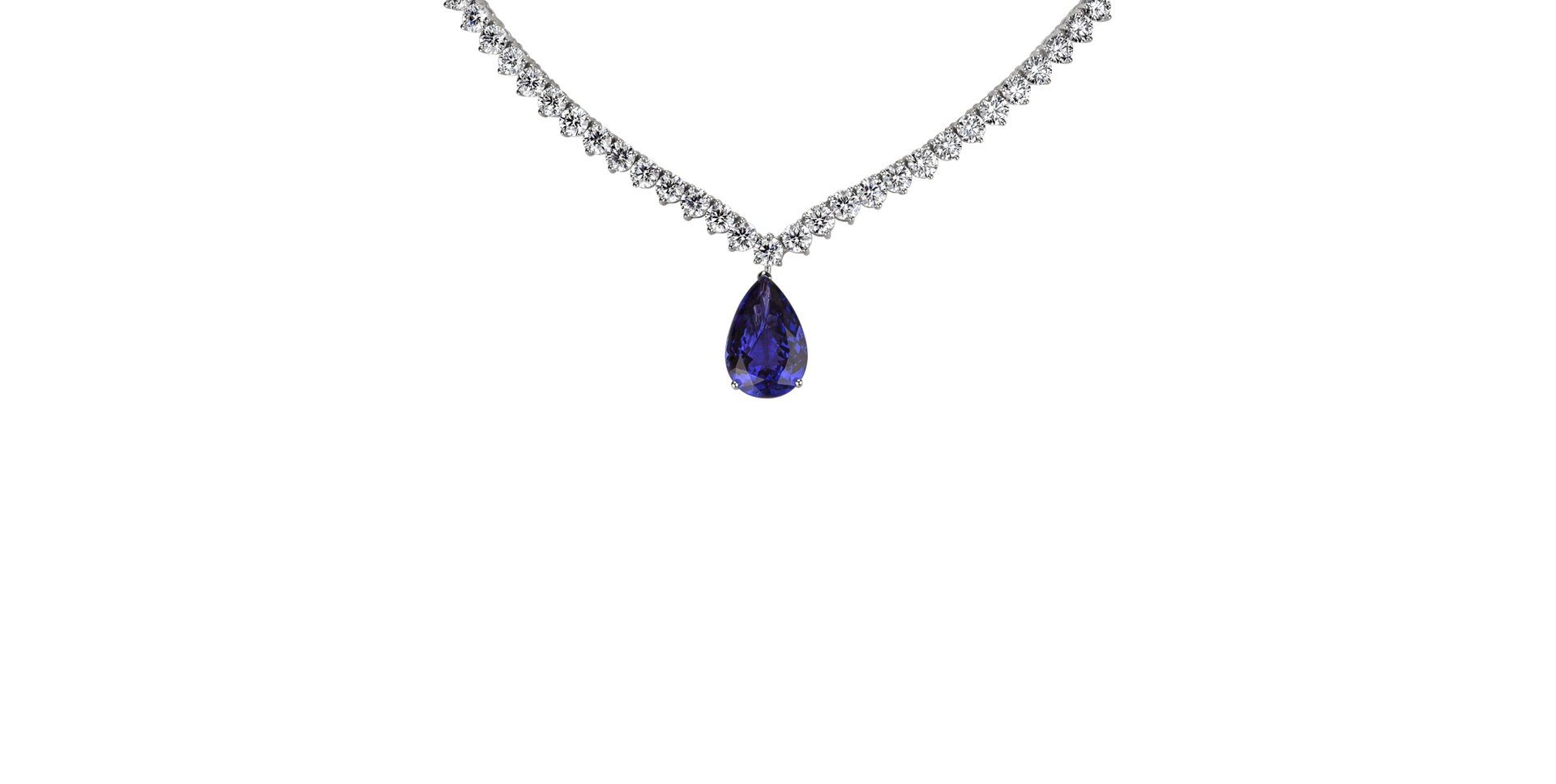 Diamond necklace with Tanzanite Duskborn Age