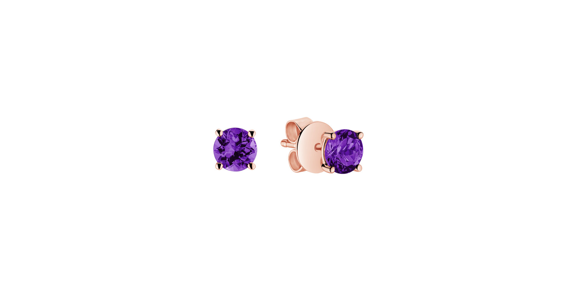 Earrings with Amethyst Virginia Love