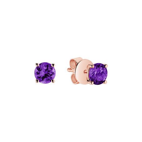 Earrings with Amethyst Virginia Love