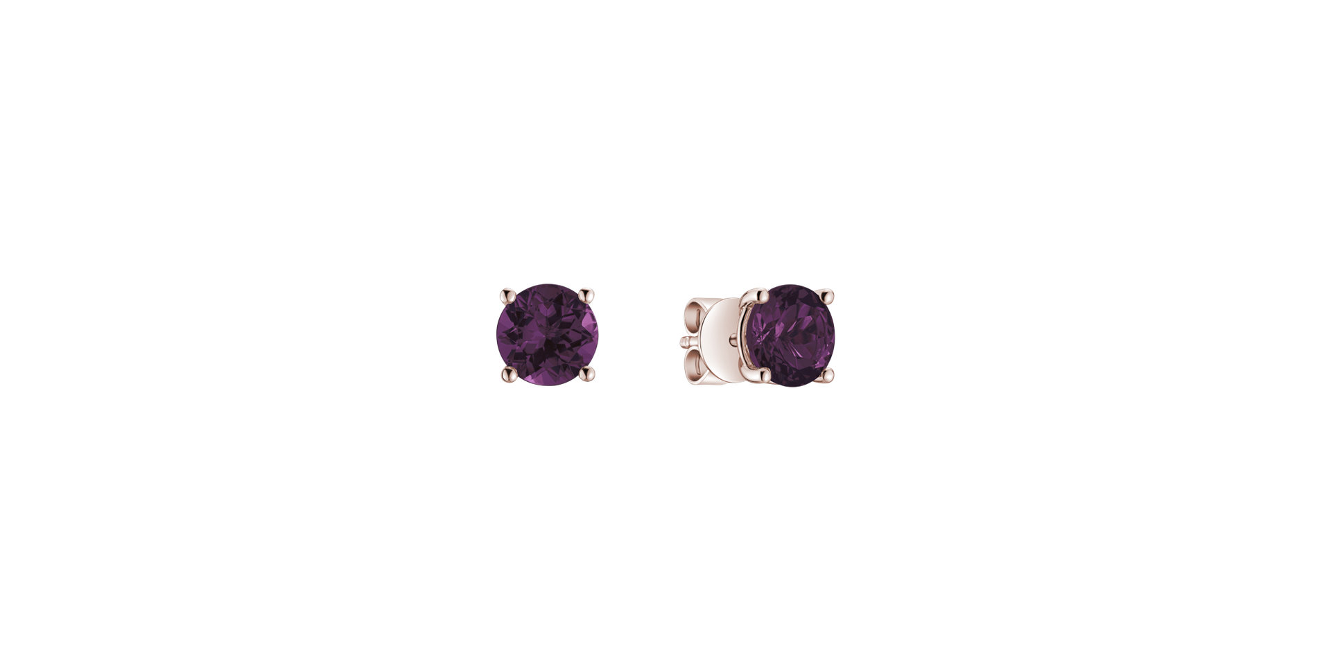 Earrings with Rhodolite Virginia Sparkle