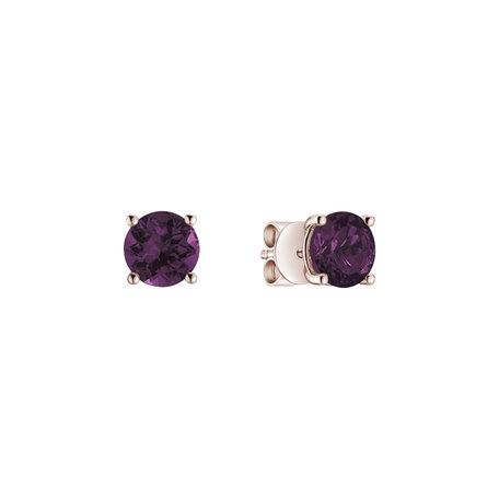 Earrings with Rhodolite Virginia Sparkle