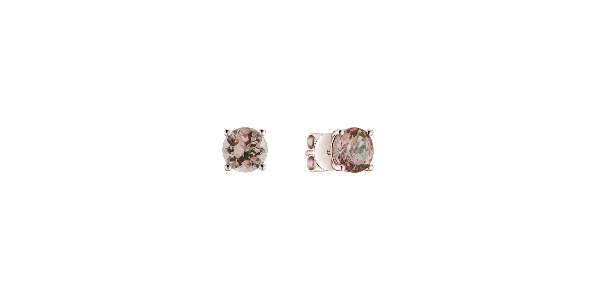 Earrings with Morganite Virginia Sparkle