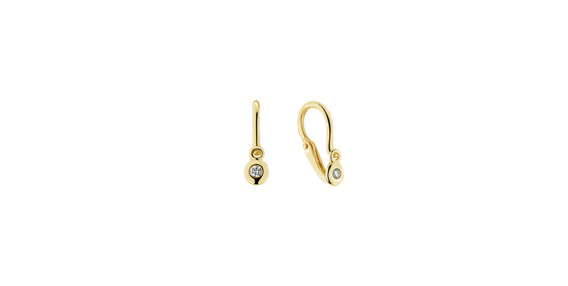 Children's diamond earrings Brilliant luck