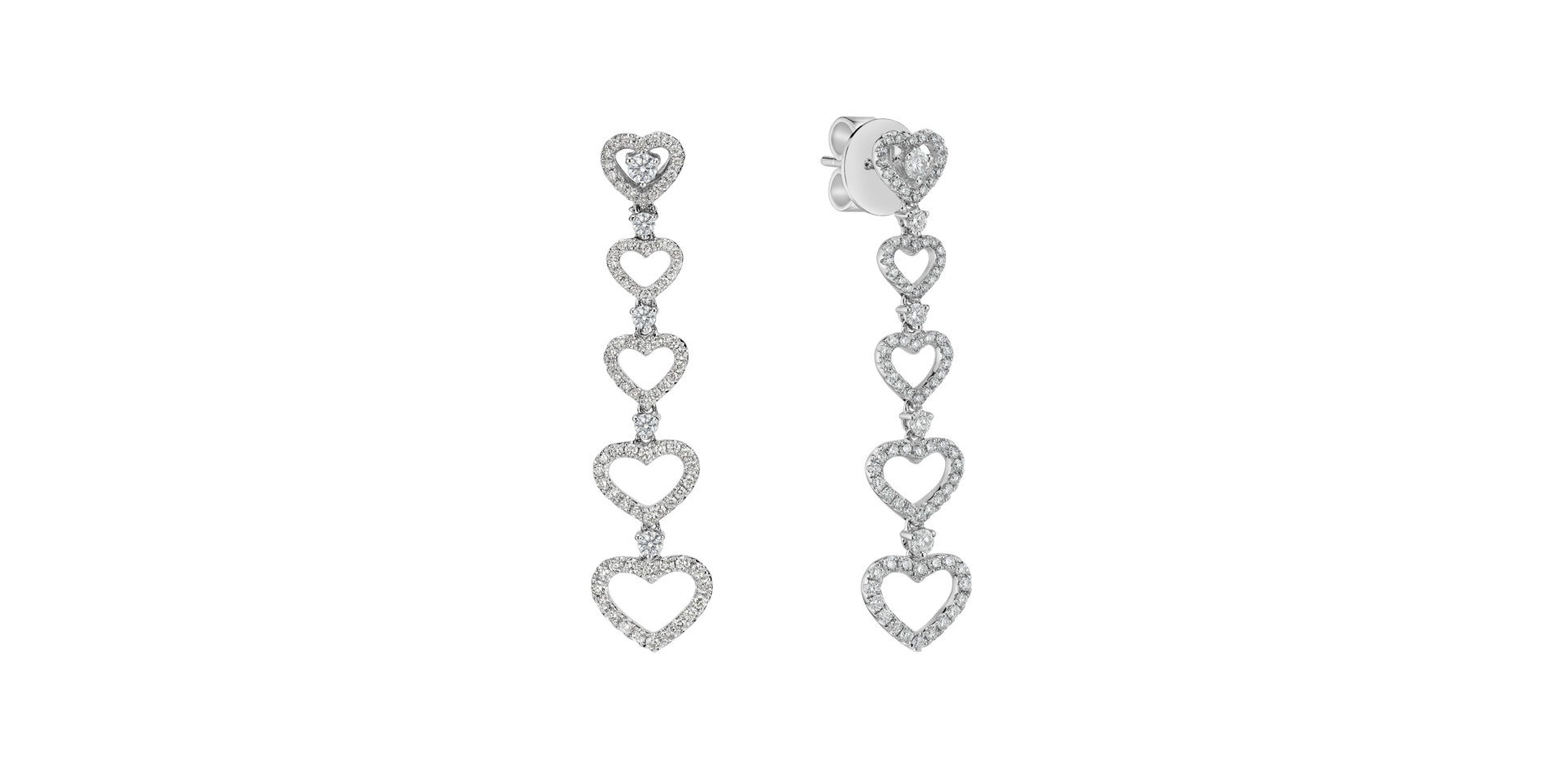 Diamond earrings Hearts Halliday