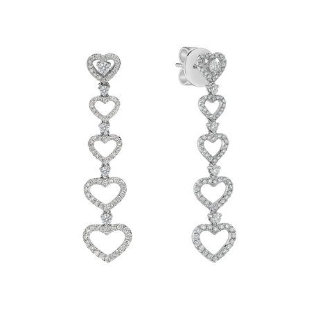 Diamond earrings Hearts Halliday