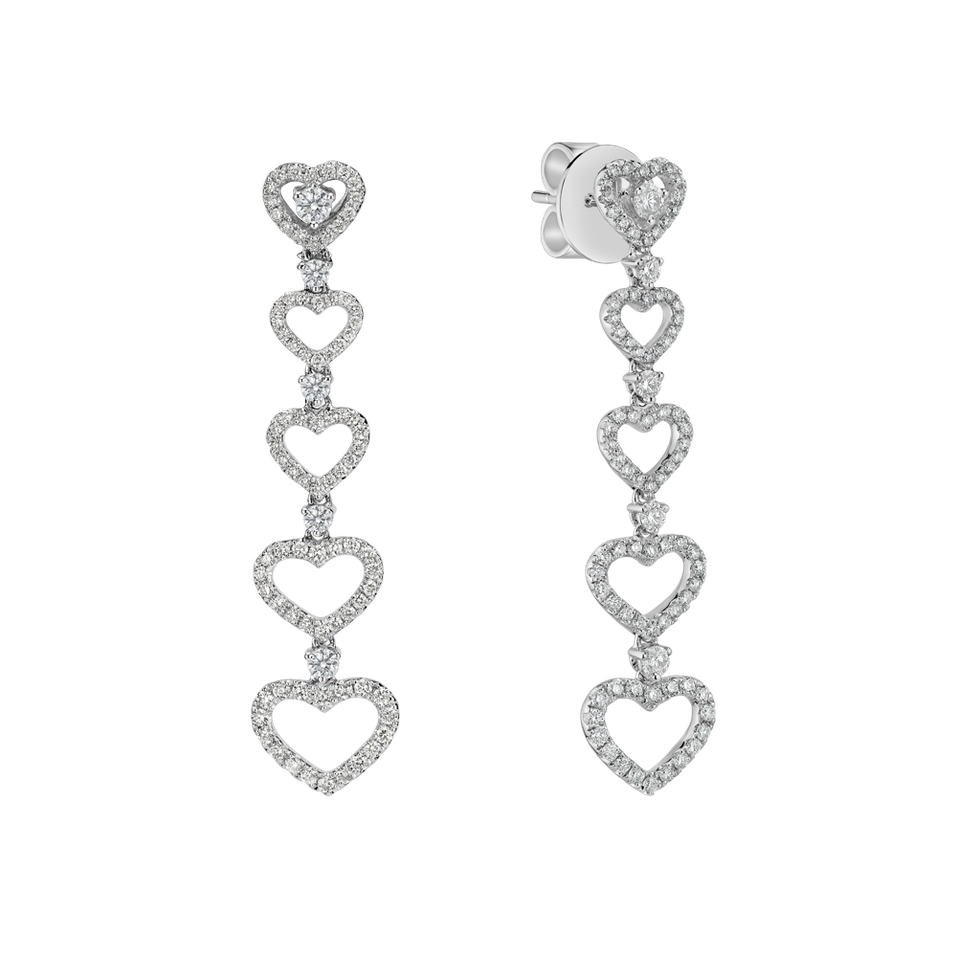 Diamond earrings Hearts Halliday
